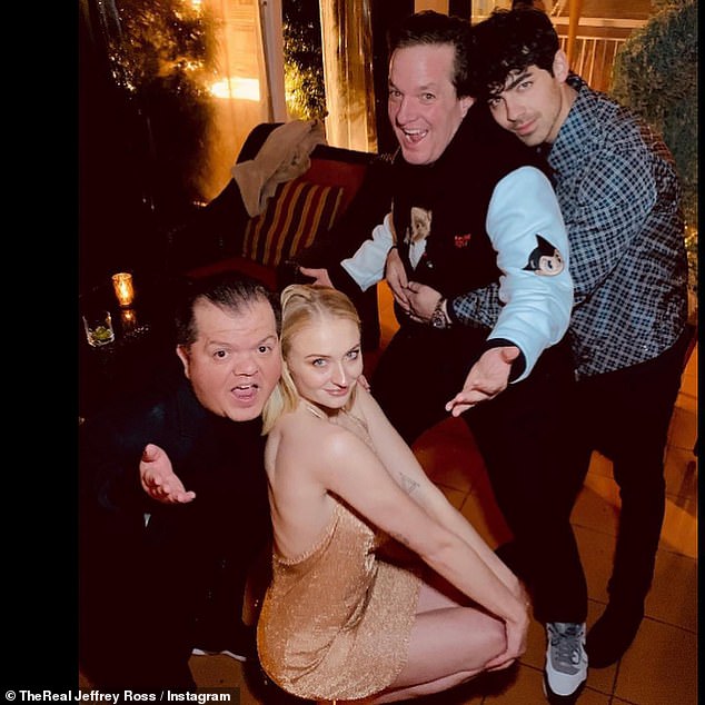 Just one more day: Donnie is having fun with Joe Jonas and Sophie Turner