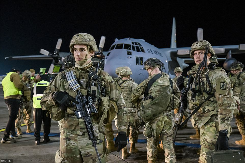 The deployment is part of a movement of 800 US troops and equipment in the Baltic states - the former Soviet republics of Estonia, Latvia and Lithuania, which are now part of the NATO alliance.