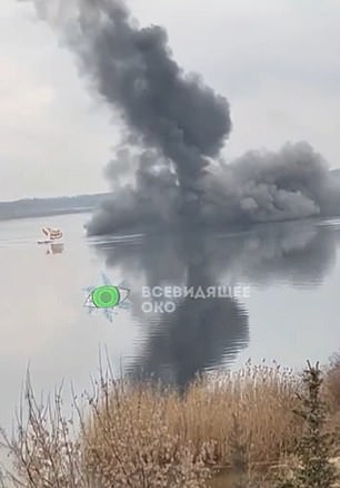 A Russian helicopter was shot down somewhere above Kiev