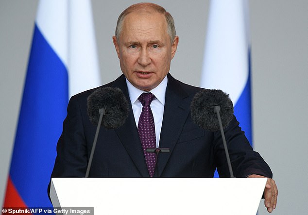 Putin (pictured) knows and understands little of the West, but he relentlessly believes that he is dishonest in all his actions and that Westerners do not respect Russian culture.