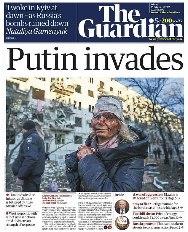 The British newspaper The Guardian was more concise.  