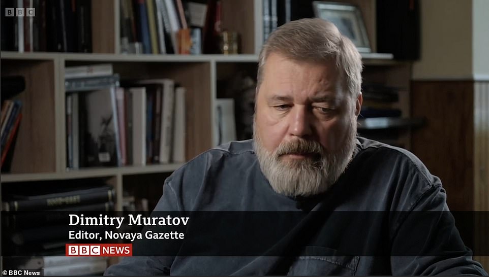 Dmitry Muratov, the editor of Russia's only anti-Putin newspaper who won the 2021 Nobel Peace Prize, says they will publish the next version of Novaya Gazeta in two languages ​​- Ukrainian and Russian as anger in the country grows