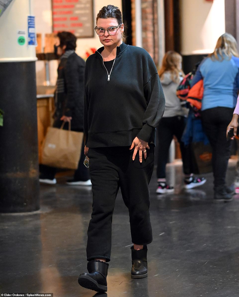 Stepping out: The star was seen performing tasks in New York and dressed casually after giving a bombshell interview last week