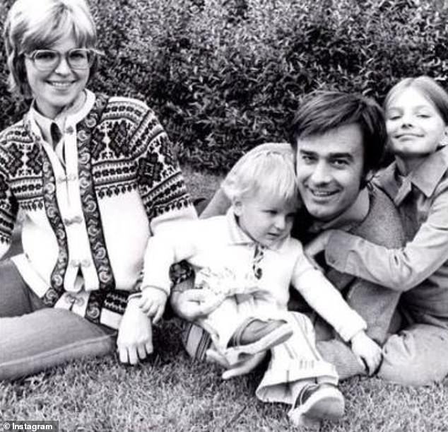 The model (pictured with her family) was left in the care of her maternal grandmother after her anti-Soviet dissident parents Anna Porizkova and Jiri Porizka fled to Sweden without her.