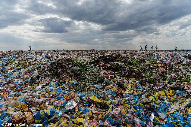 The world has a rare opportunity to clean up the planet for future generations by uniting behind an ambitious agreement to tackle plastic waste, the UN chief told the AFP.  The photo shows recyclers searching the Richmond Sanitary Depot for material.