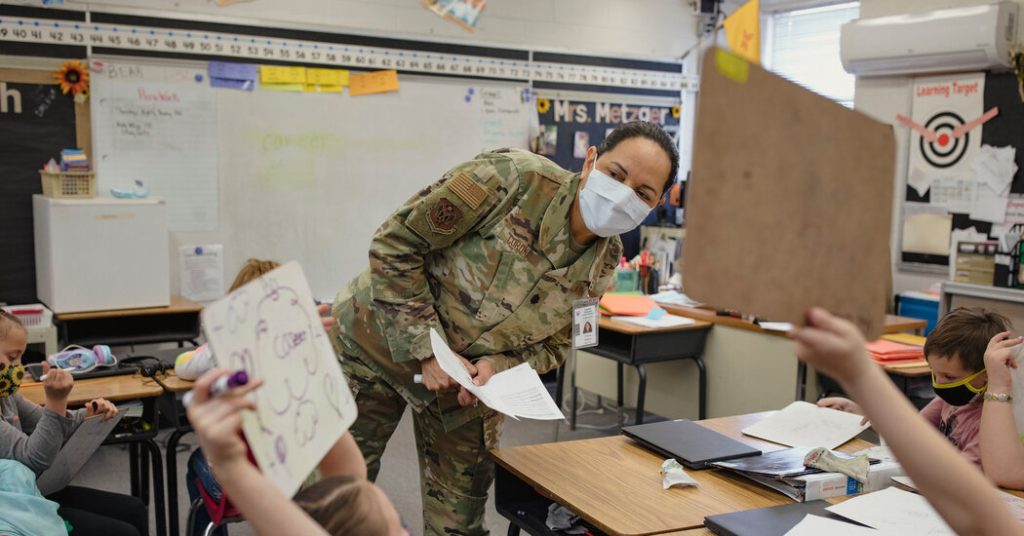 The National Guard heads to the classrooms