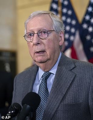 Minority Senator Mitch McConnell