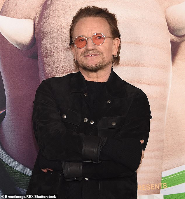 Bono, the lead singer of U2 (pictured), seems to have called Russian President Vladimir Putin a 