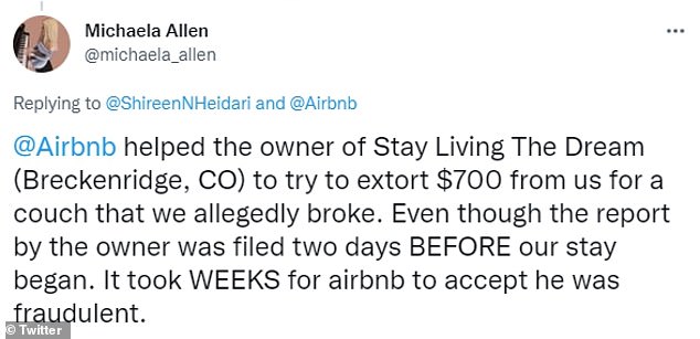 Other Twitter users have claimed similar things have happened to them, responding to Heidari's tweets about her house being listed without her knowledge.