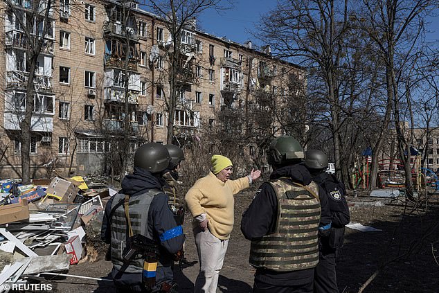 Today, the couple announced that they have donated to several charities, including The Halo Trust, a demining charity, and HIAS, an international Jewish humanitarian organization that supports refugees (pictured in Kyiv).