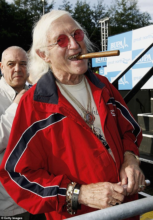 Savile prepares for the Bupa Great North Run October 1, 2006 in Newcastle, England.