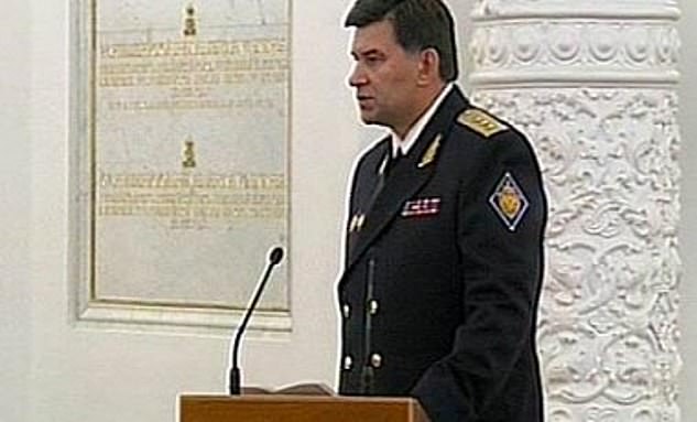 The head of the FSB's foreign policy service, Sergei Orestovich Beseda (pictured), was reportedly placed under house arrest after the intelligence agency claimed responsibility for the course of the war.