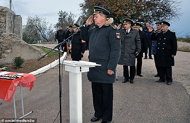 The 51-year-old was deputy commander of the Black Sea Fleet of Russian tyrant and alleged war criminal Vladimir Putin.