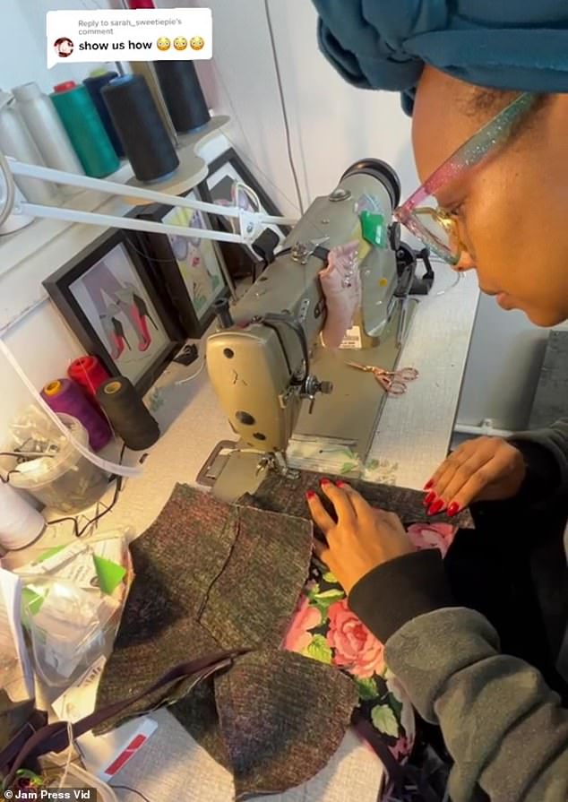 The London-based costume designer known online as Velvet Jones has been sewing for 26 years but only launched her own business in 2019.