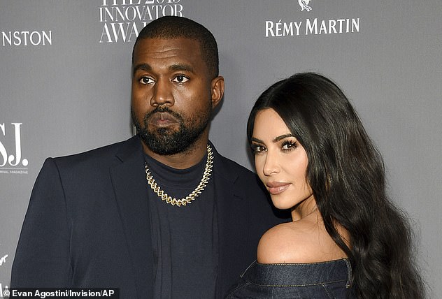 Former Flames: Kim filed for divorce from Kanye last year, citing irreconcilable differences.  They married in 2014 in Florence, Italy (pictured in 2019).