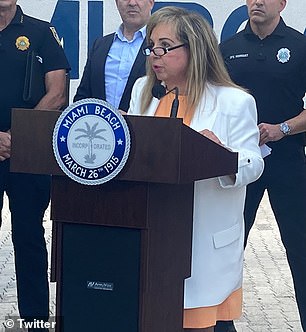 The curfew will start on Wednesday evening, Thursday morning.  Miami Beach City Manager Alina Hudak (pictured) says the curfew will be in effect from Thursday at midnight until Monday.