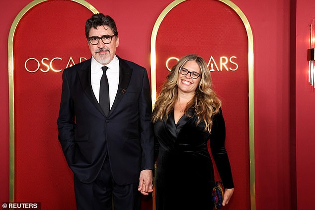 Actor Alfred Molina and screenwriter Jennifer Lee attend the 12th annual Governors Awards at the Ray Dolby Ballroom in Los Angeles on Friday