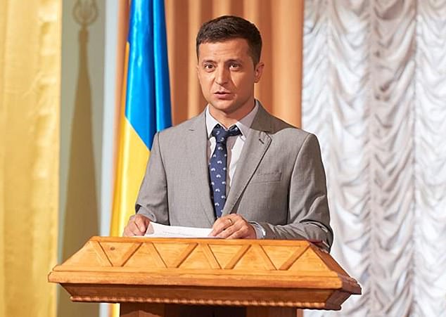 During his acting career, Zelensky starred in the TV show Servant of the People (above), in which he played a history teacher who was inadvertently elected president after a video of his character launching an anti-corruption rage went viral