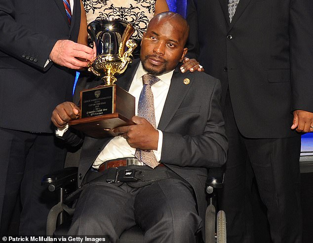 New York police detective Dalsh Veve's life was changed forever after Murrell dragged him down the street in his car at speeds of up to 60 miles per hour.  He was left paralyzed