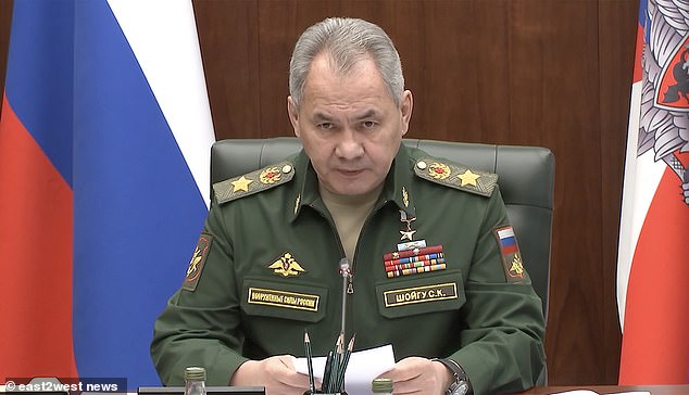 Russian Defense Minister Sergei Shoigu was not seen for days and then reappeared at a meeting on Saturday