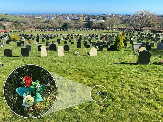 Mysterious mourner leaves flowers at the unmarked grave of serial