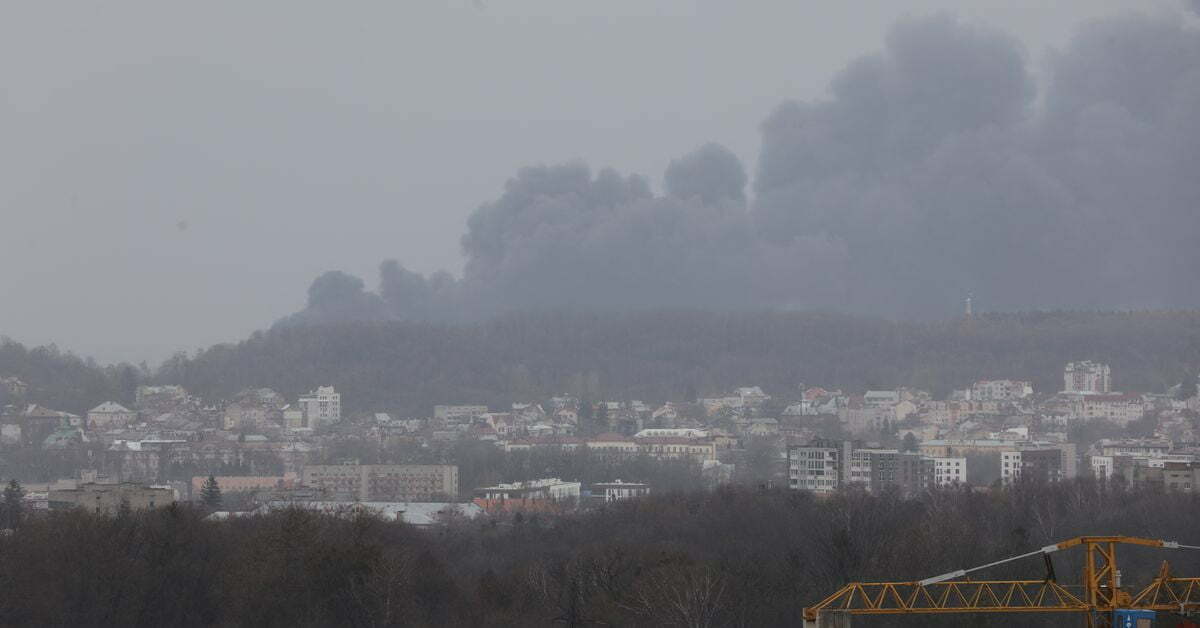 The mayor of Lviv reports another strike after rockets hit