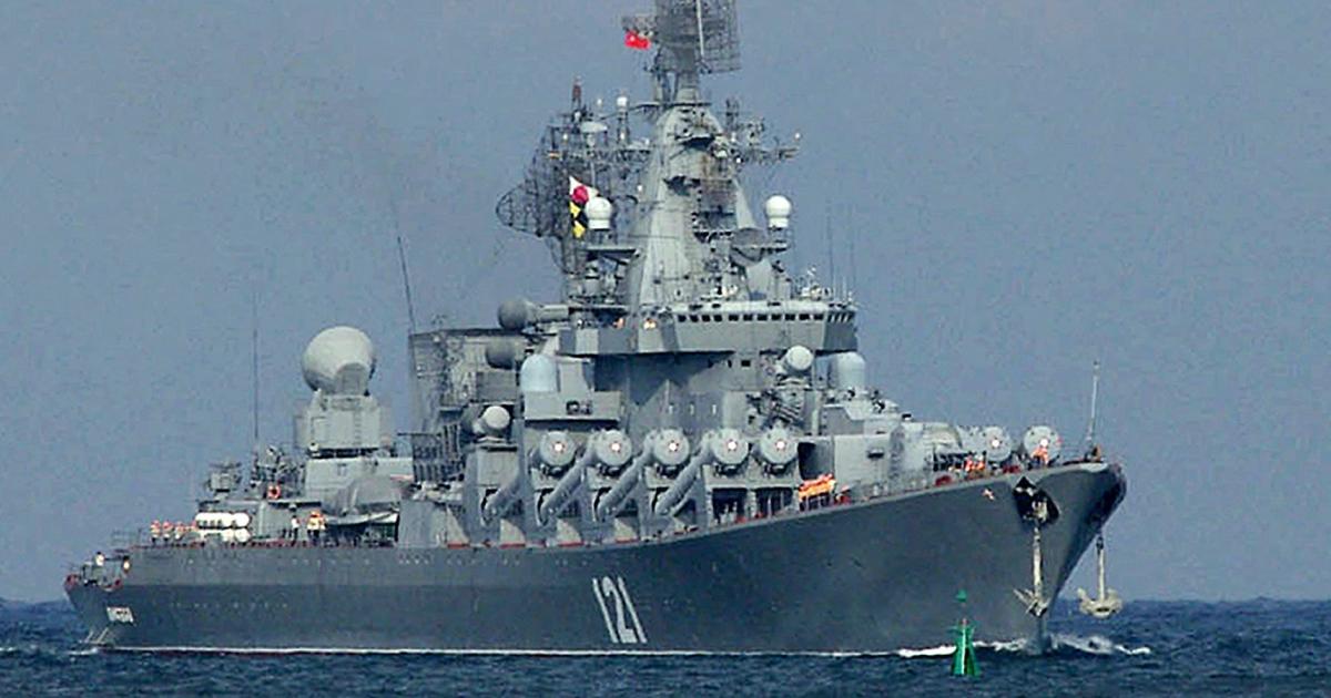 First Photos Of The Sunken Russian Parade Warship 