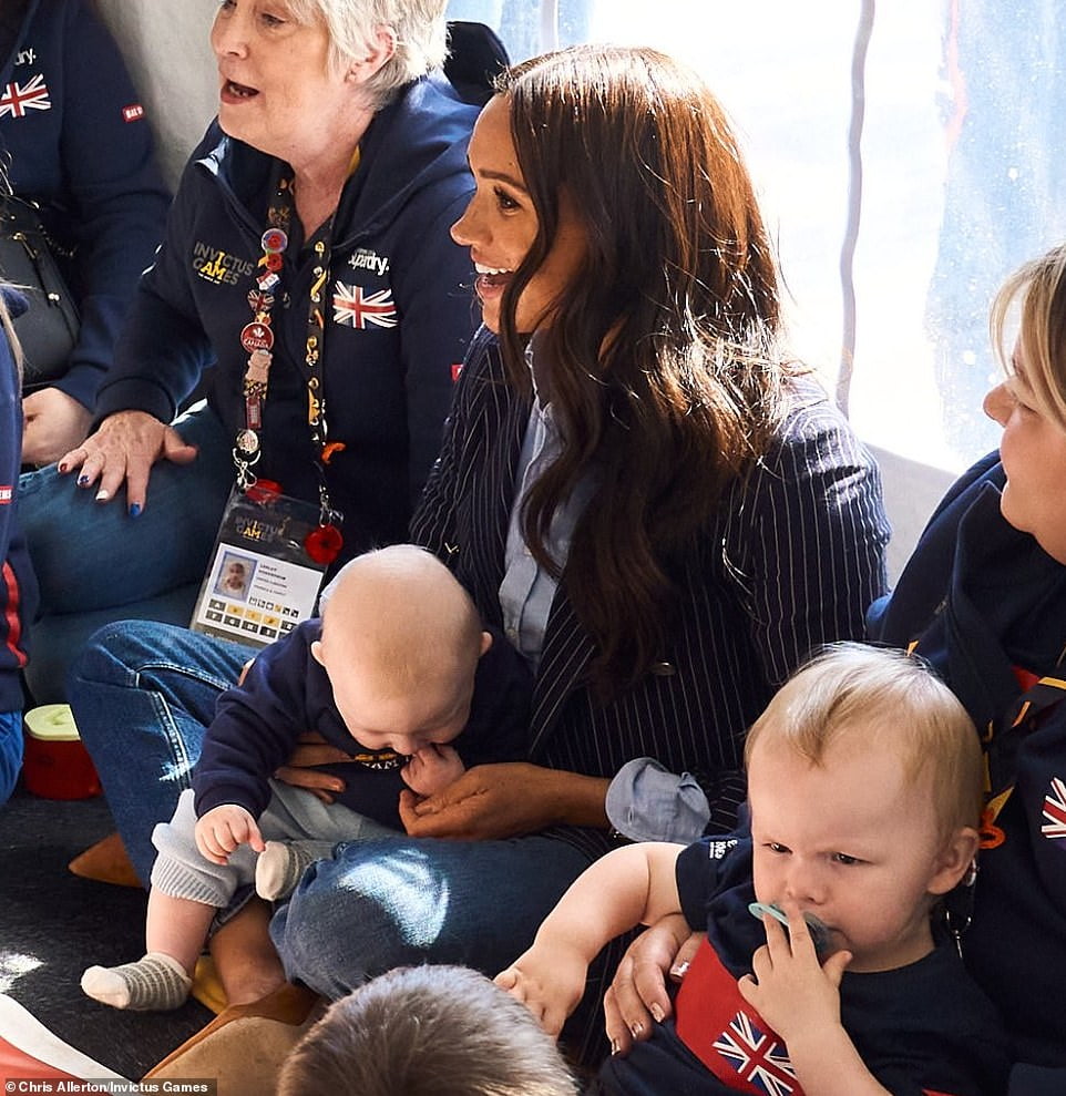 Meghan Markle shows off her maternal side at Invictus Games