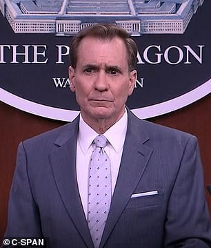 Pentagon spokesman John Kirby chokes when asked about Putins state