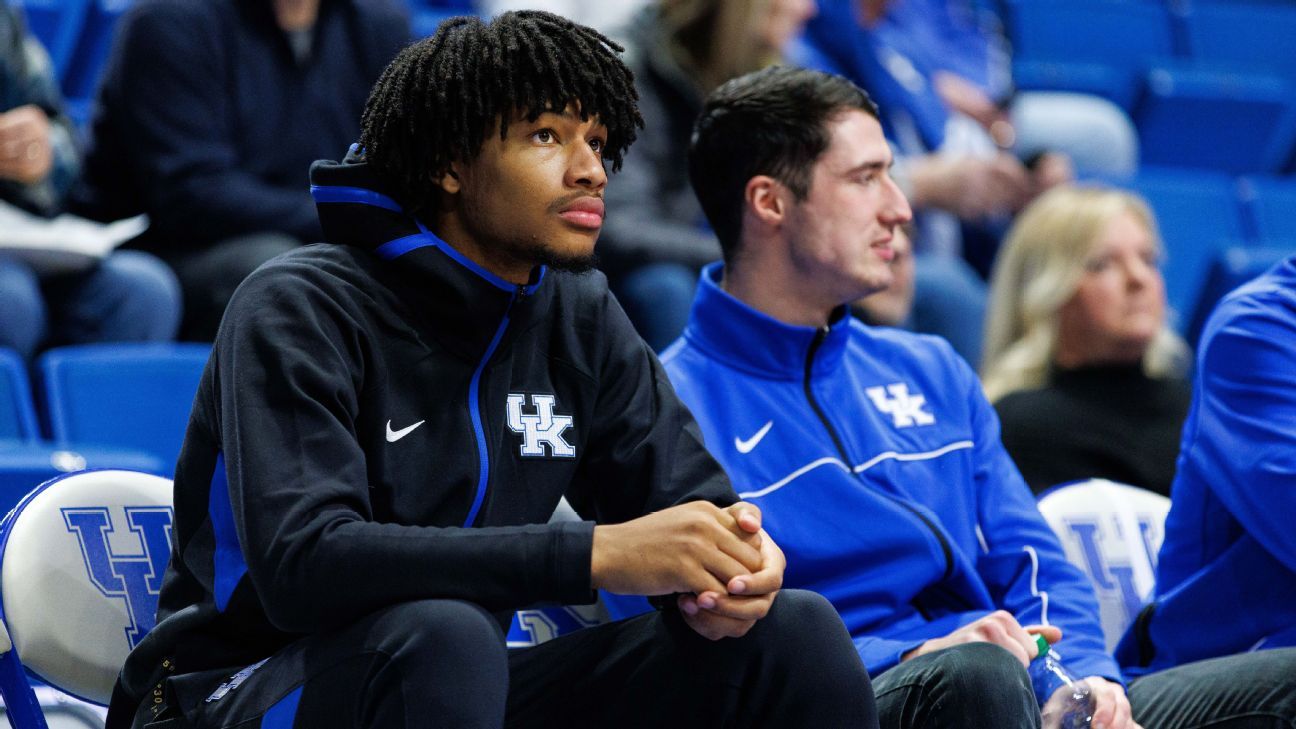 Shaedon Sharpe who never played for Kentucky as a freshman