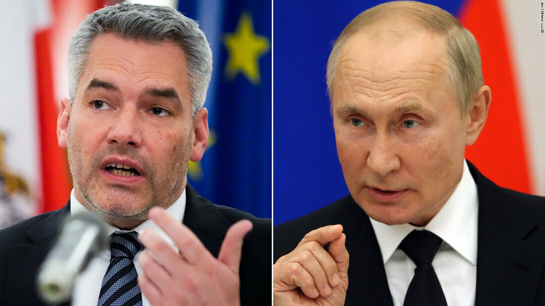 The Austrian Chancellor met with Putin to confront him about