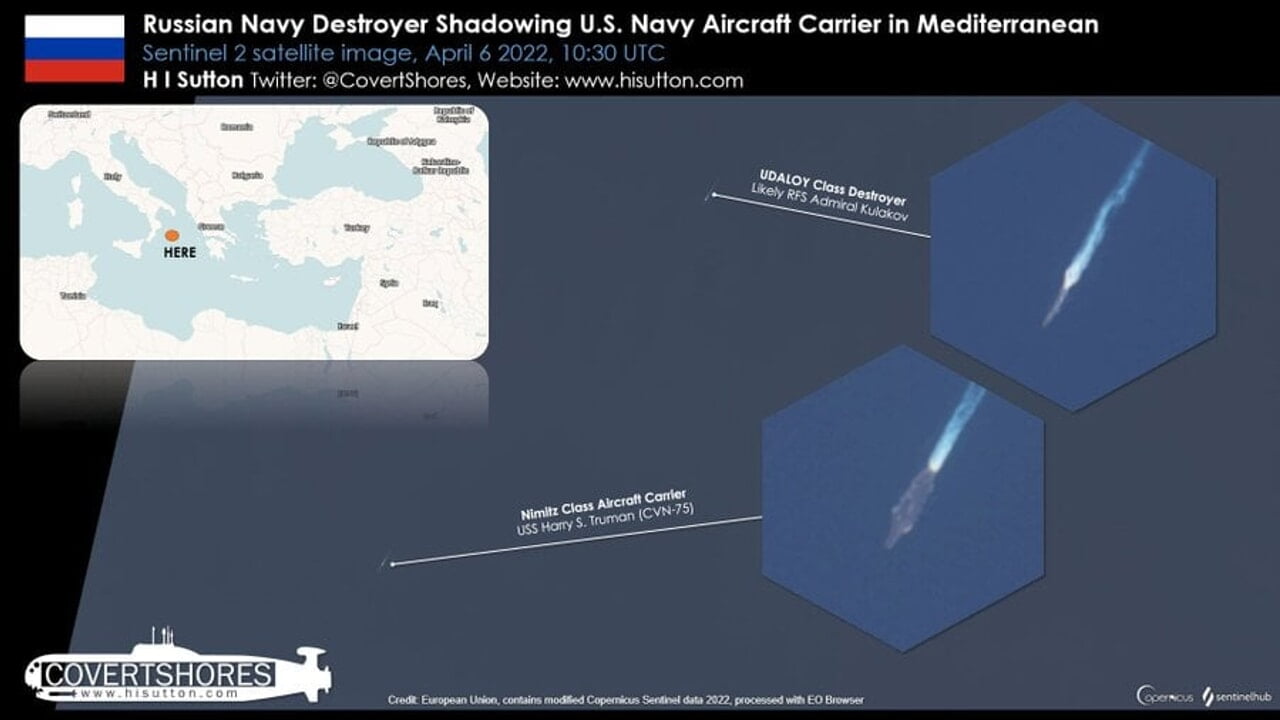 The Russian ship that challenges the US aircraft carrier high