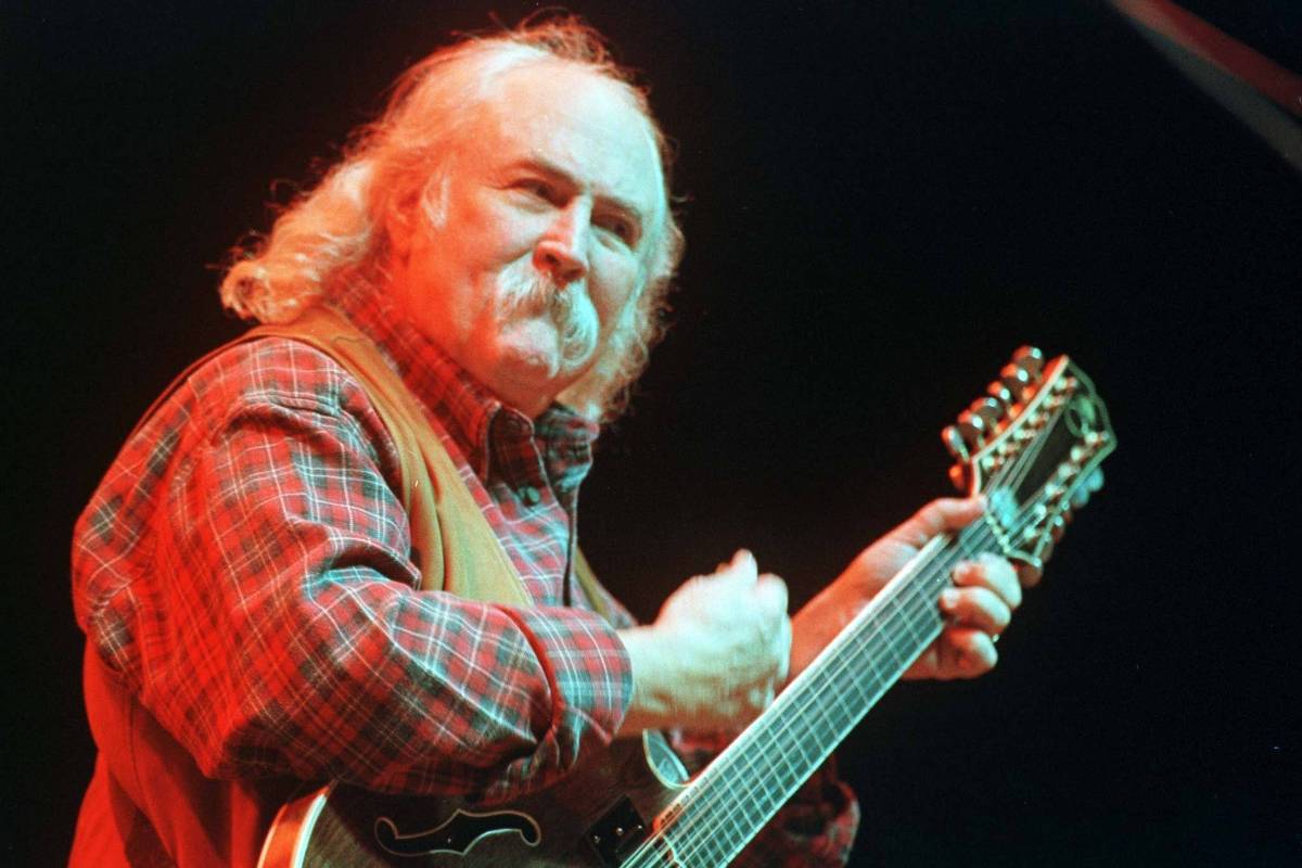 David Crosby guitarist and influential name in 1960s folk rock