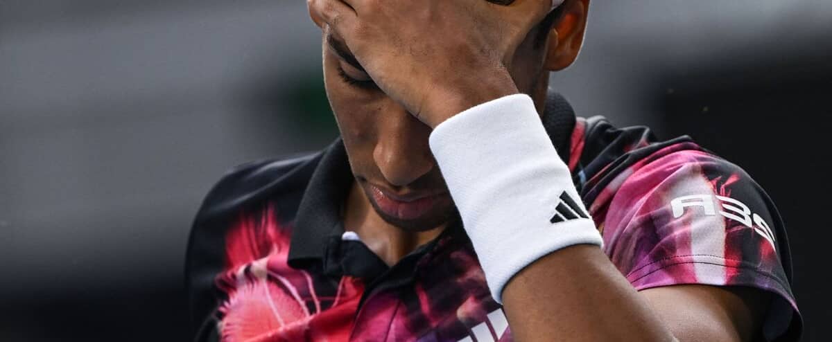 Felix Auger Aliassime is over in Melbourne