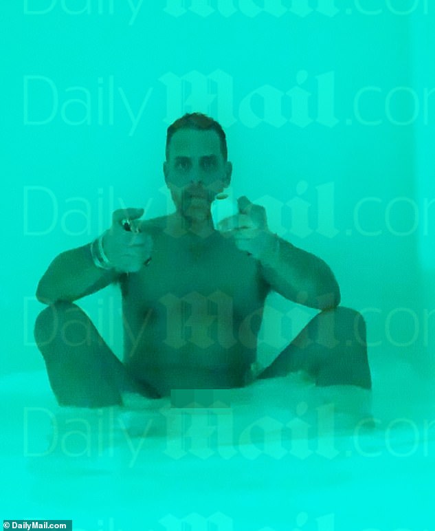 The conversation took place while Hunter was undergoing a Blue Water Wellness in Newburyport, Massachusetts, where Hunter booked a swim therapy session on January 30, 2019.