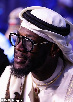 Former heavyweight champion Deontay Wilder had also flown in