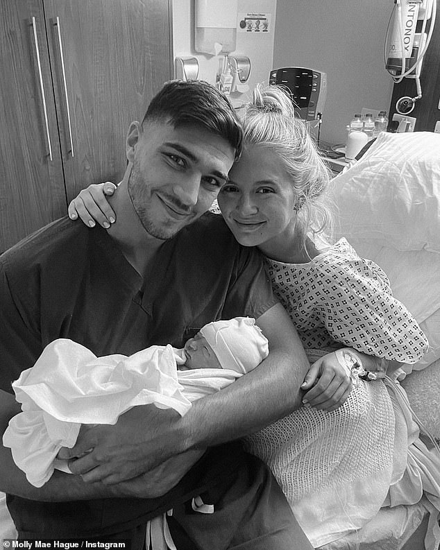 In love: Molly-Mae Hague and Tommy Fury have only gone from strength to strength since Love Island, and the couple even welcomed a baby daughter, Bambi, last month