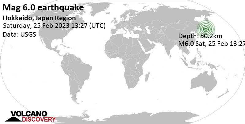 Magnitude 60 strong mag earthquake North Pacific 61 km