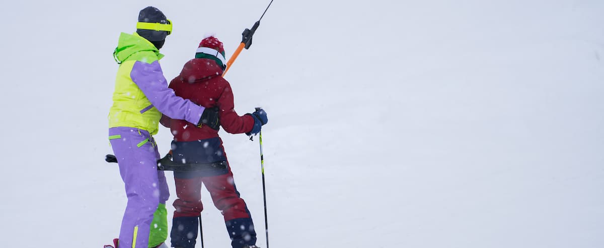 Ski accident Another girl got caught in a tow bar