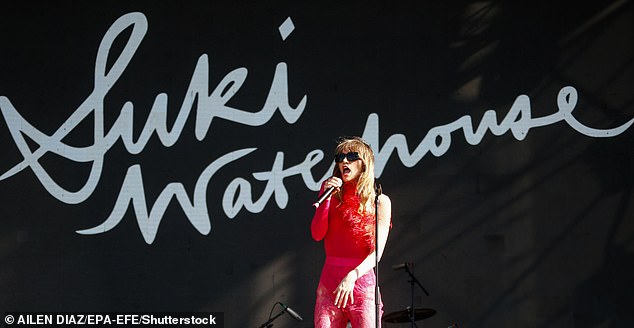 Big Moment: Suki Waterhouse will also perform as she is at Lollapalooza Chile over the weekend