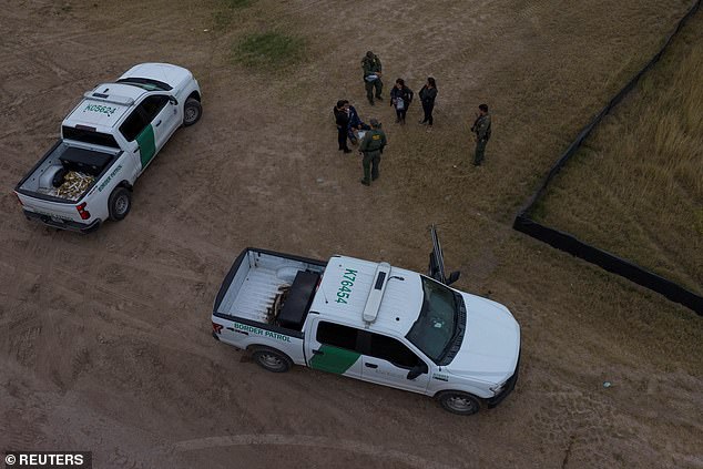 Border Patrol officers detained migrants hiding on private property after crossing the Rio Grande River from Mexico to the United States earlier this week