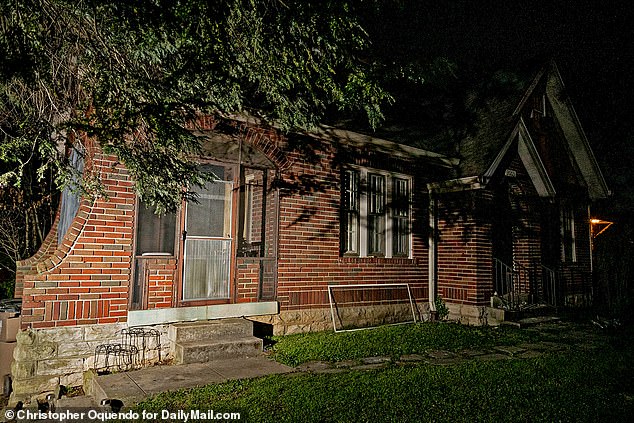 The home of the Nashville shooter can be seen to the southwest of the city