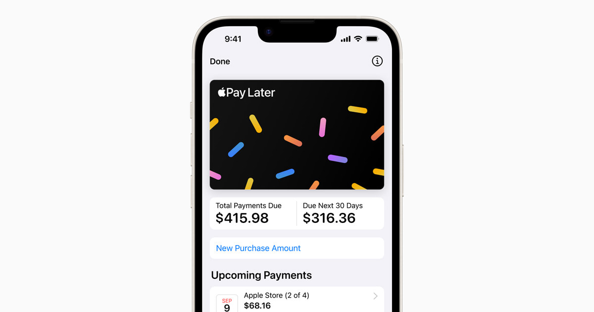 Apple Introduces Apple Pay Later Apple