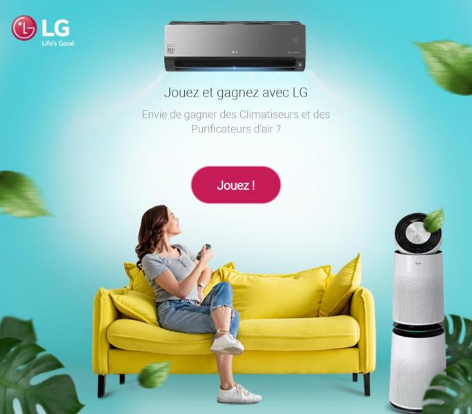 LG Quiz Game Play Air Conditioners Air Purifiers and