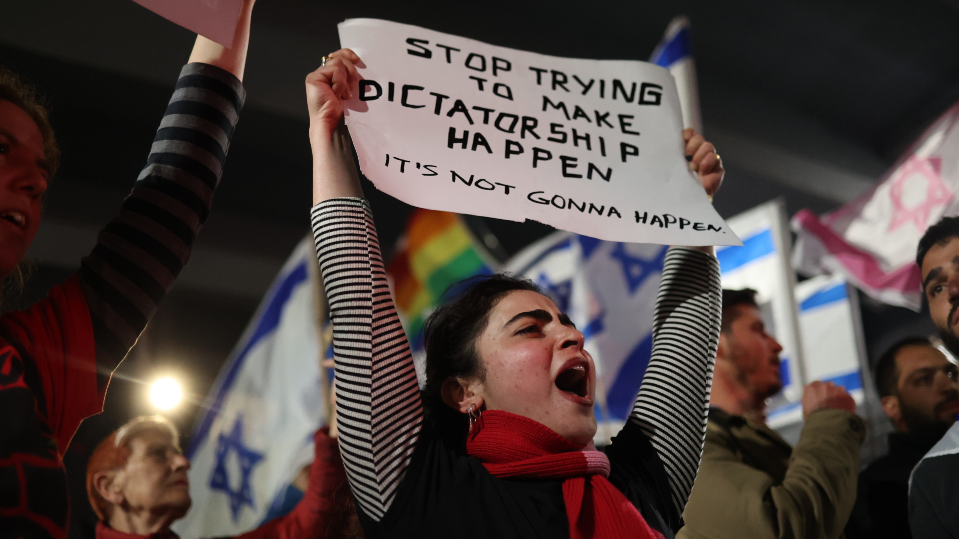 Thousands Take to Israels Streets Mass Protests Again Against Judicial