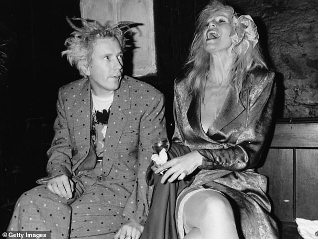 Lydon remained loyal to his wife despite the rock 'n' roll lifestyle he led.  Pictured together in 1986