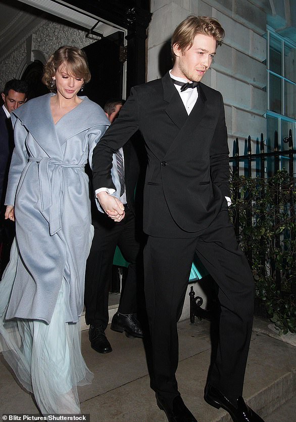 Whirlwind: Taylor began dating the Conversations With Friends star, 31, in late 2016 after reportedly crossing paths at this year's Met Gala in New York City;  Taylor and Joe pictured in 2019