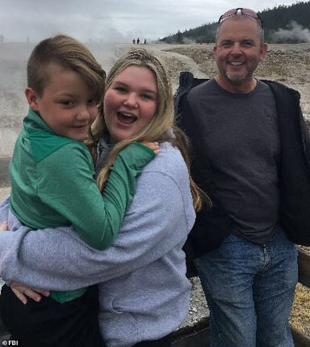 Tylee disappeared without a trace a few days before JJ - last seen while on a family vacation in Yellowstone National Park on September 8 of the same year.  The two children are pictured with their uncle Alex Cox