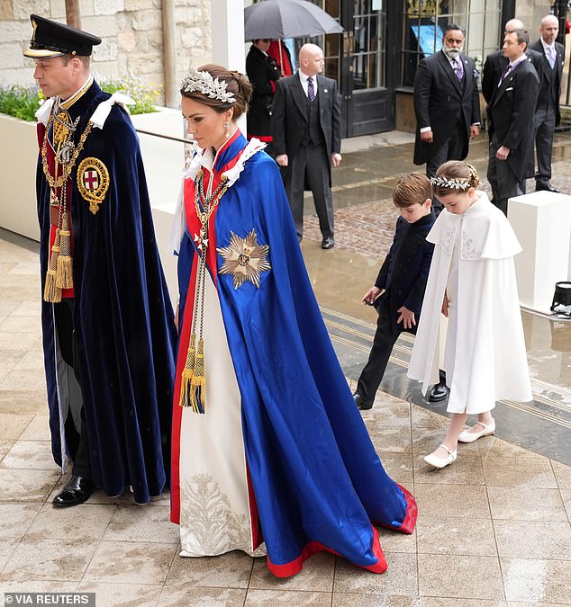 Measure his steps!  The handsome prince seemed to be carefully counting his steps as he entered the abbey