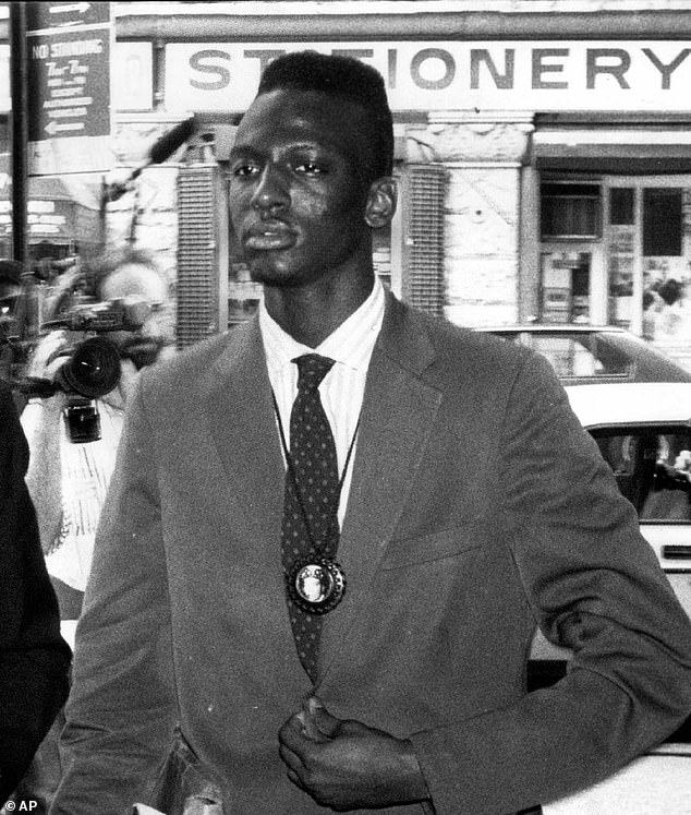 Yusef Salaam, pictured in August 1990, mimicked Donald Trump's full-page ads, thirty years after the former president called for his execution in the infamous Central Park Five case